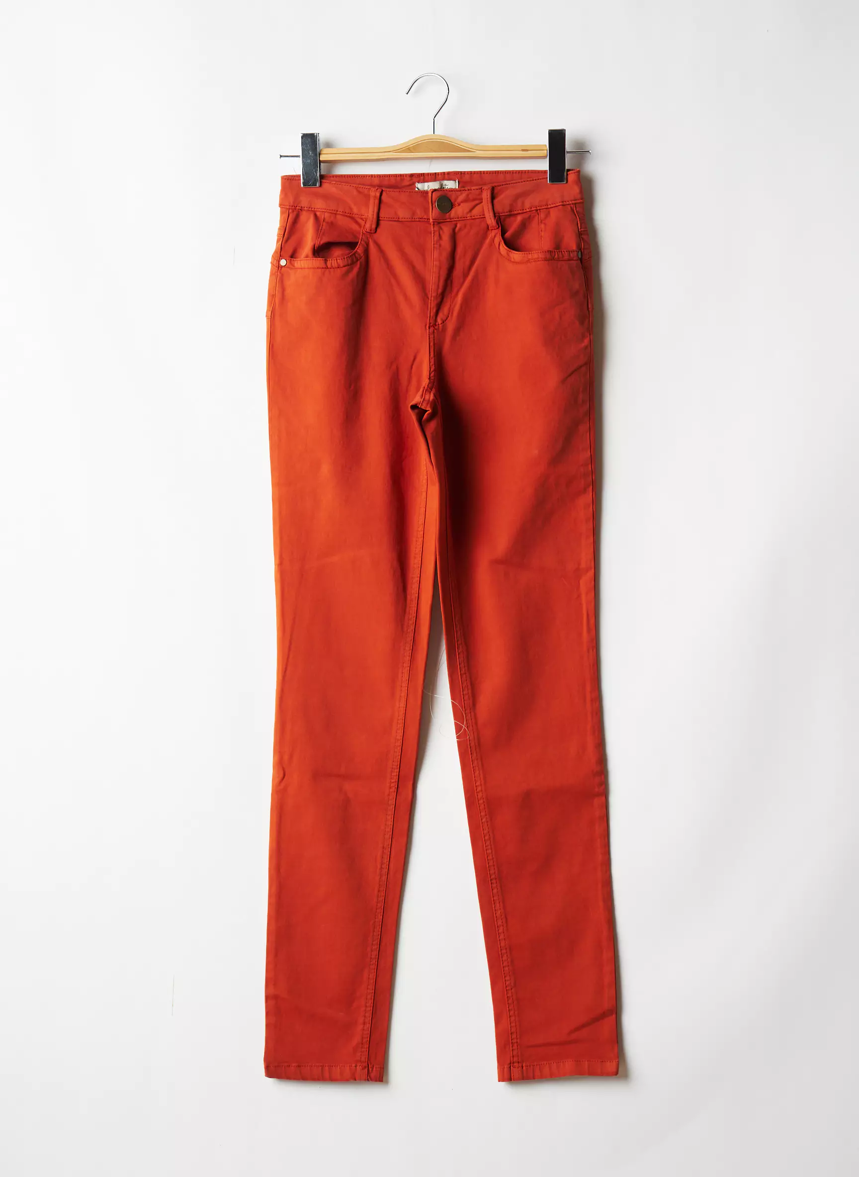 Lola Espeleta Pantalons Slim Femme couleur orange