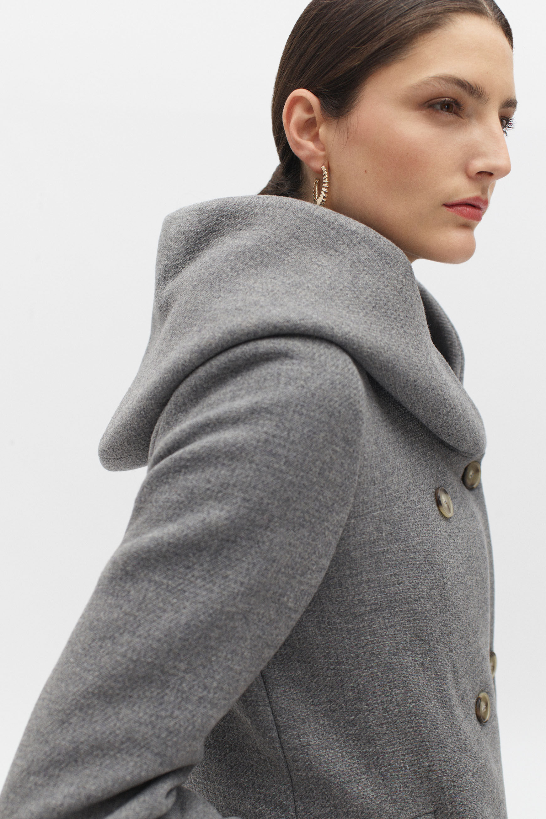 manteau acarena gris femme