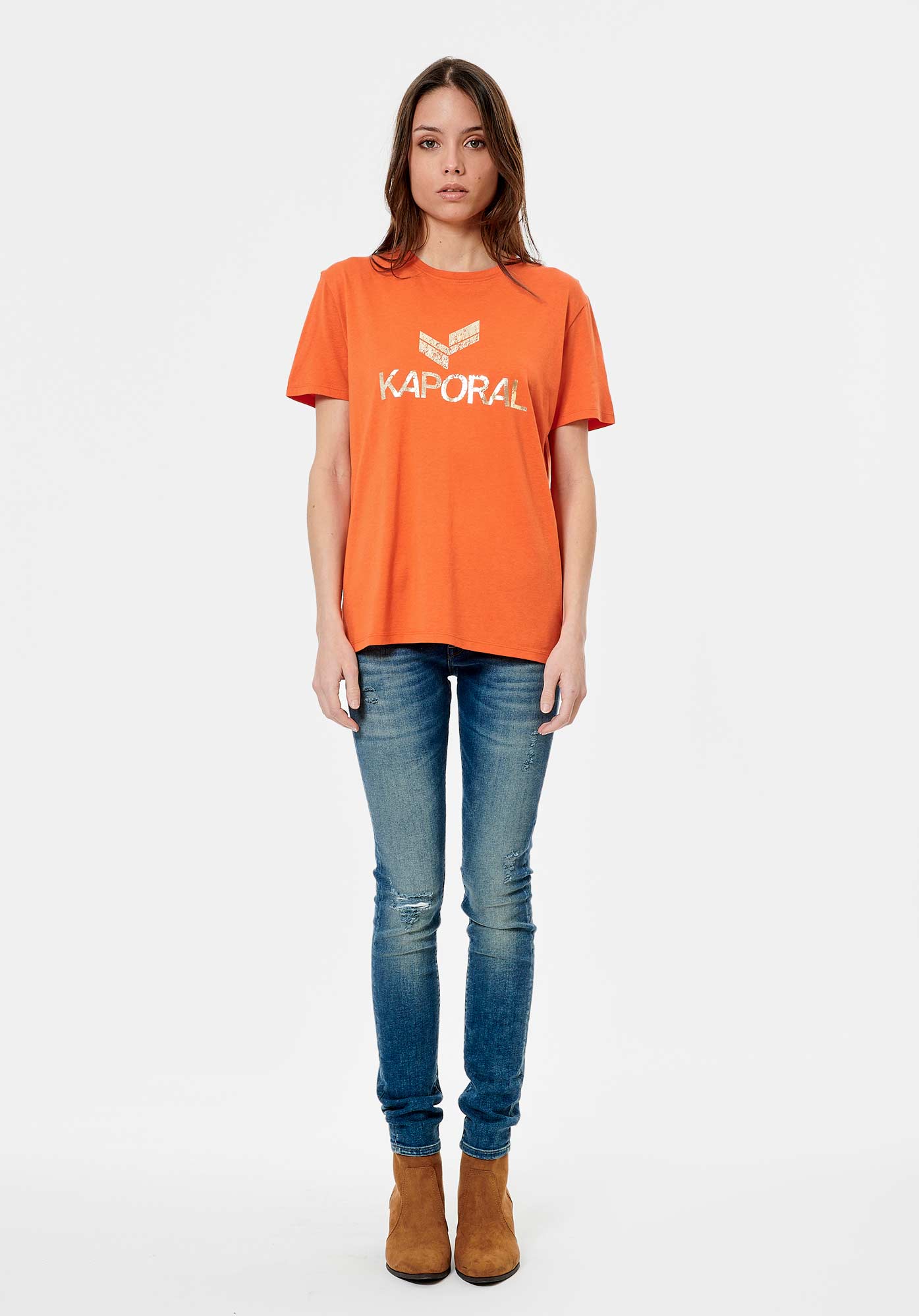 LEMIL  T-shirt orange Femme
