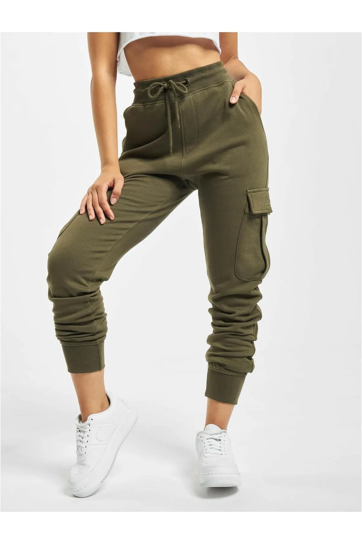 DEF  Jogginghose - Khaki - Straight