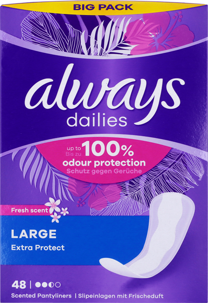Always Slipeinlage Extra Protect Large mit Frischeduft