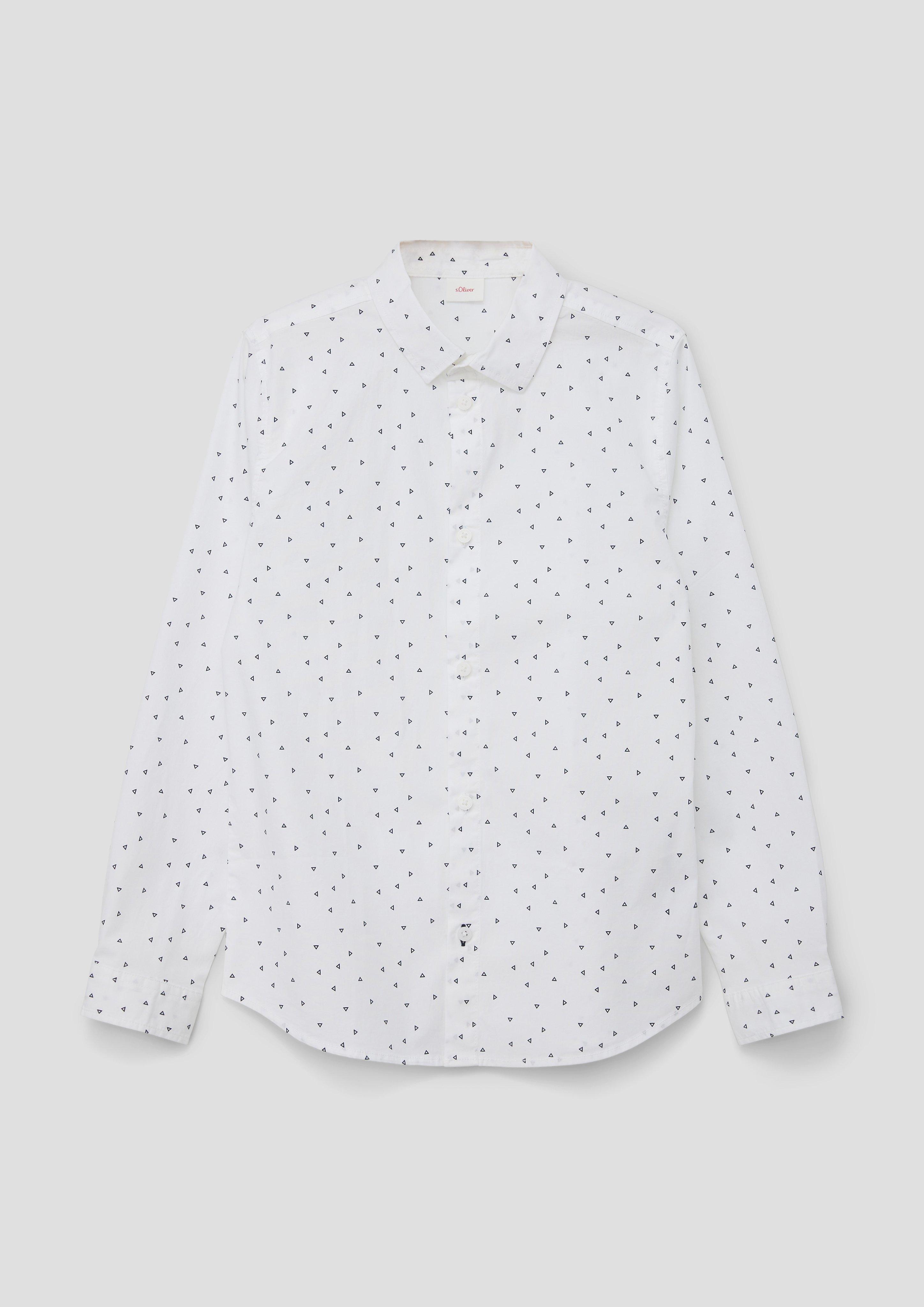 Slim: Hemd mit Allover-Print  2137540-01A2