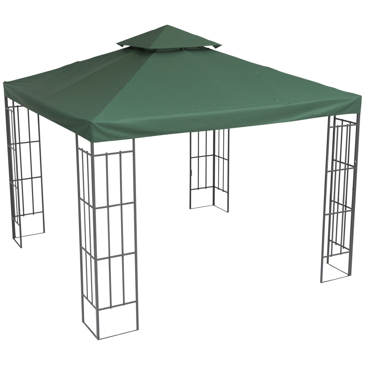 Outsunny Ersatzdach Pavillondach für Metallpavillon Gartenpavillon Partyzelt Gartenzelt Polyester 3x3m
