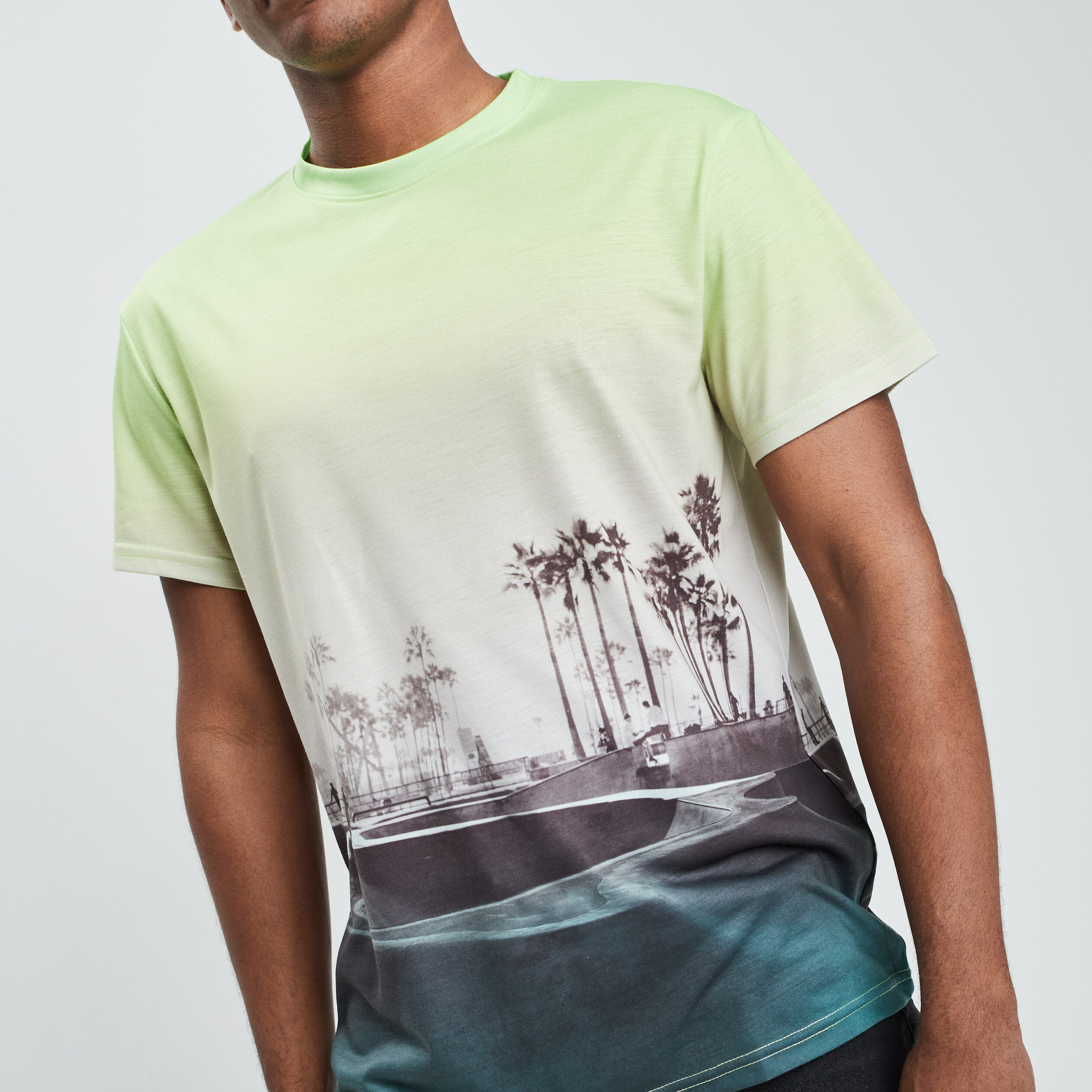 T-shirt manches courtes bleu homme | La Halle