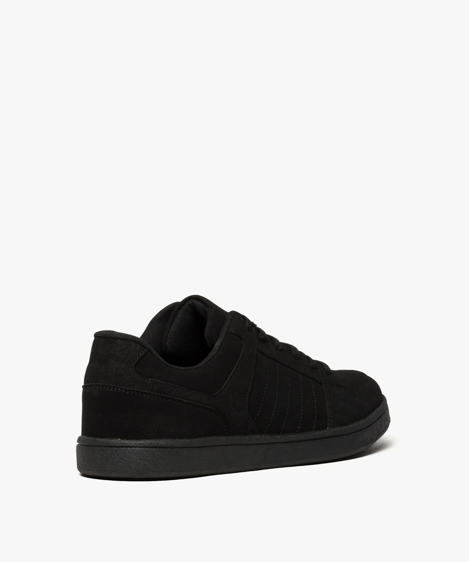 Baskets homme à lacets style skate shoes noir | GEMO