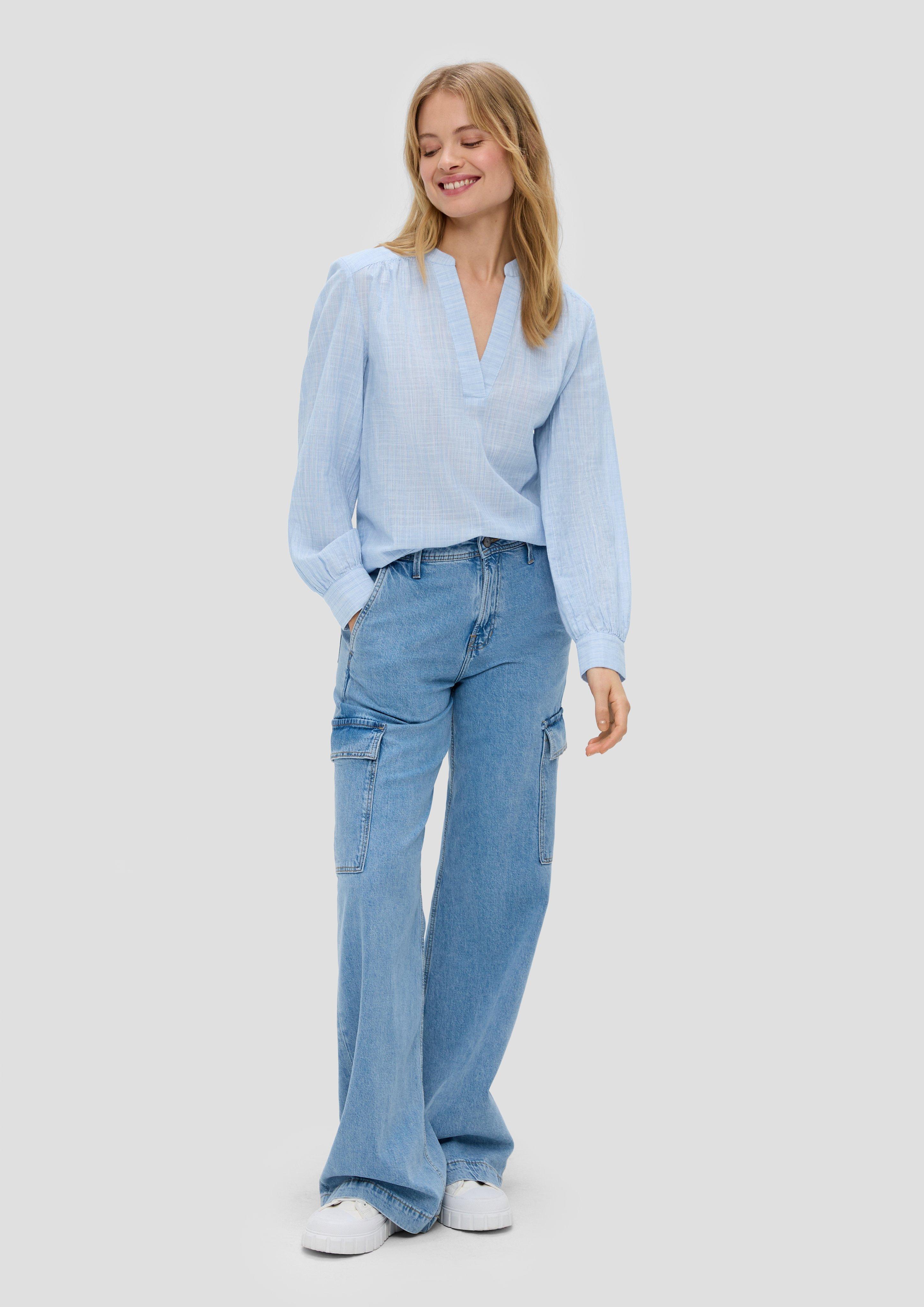 Baumwollbluse mit Raffung  2151508-50H8