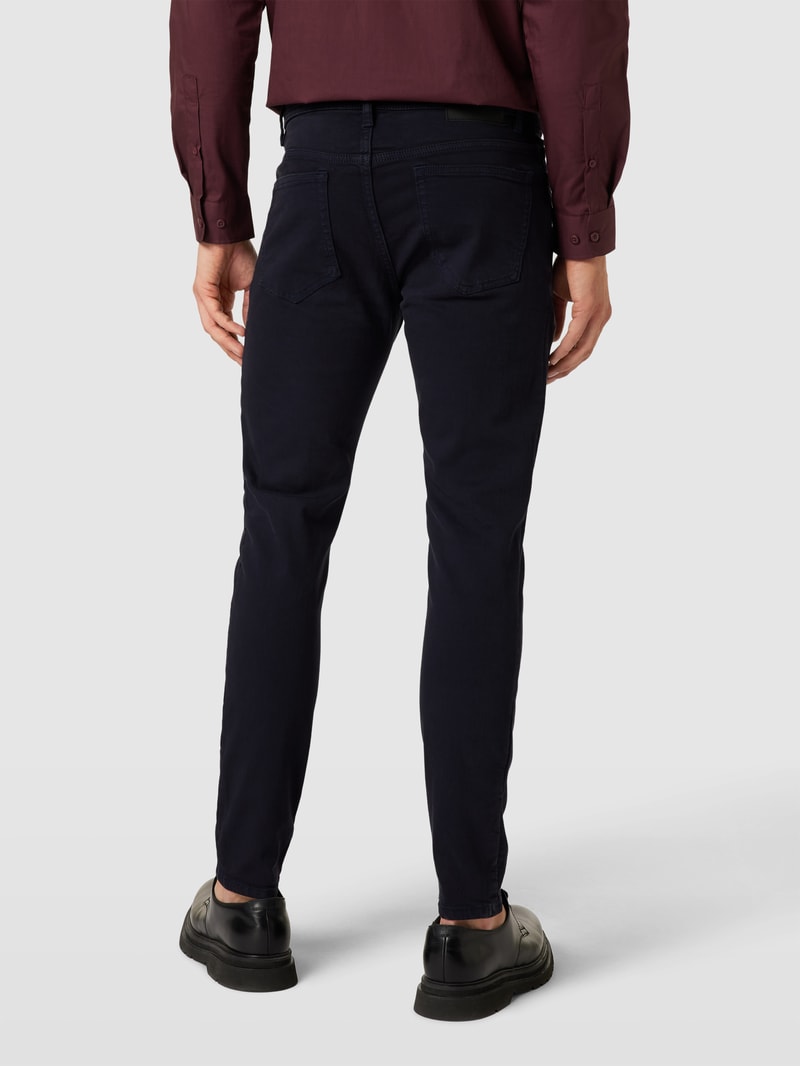 Skinny Fit Jeans mit Modell 'billy' in marineblau