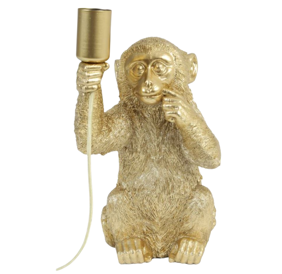 Trendhopper Tischleuchte Monkey Goldfarben