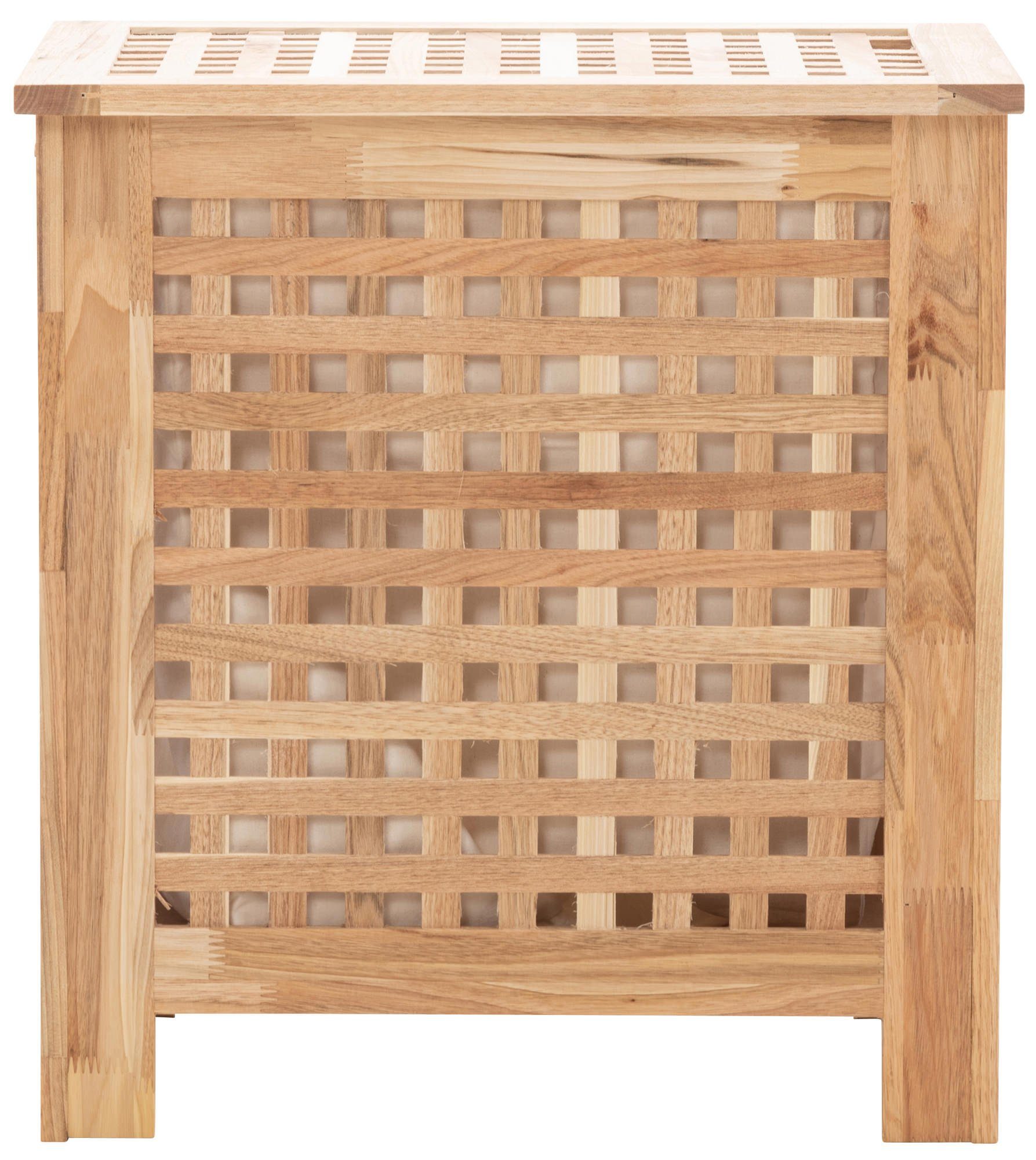 CLP Wäschebox Tarras Holz, Wäschetruhe mit einem Fach und Deckel