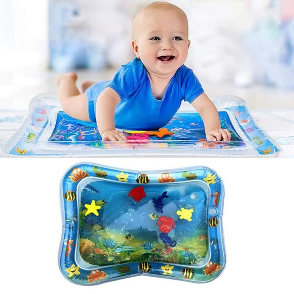 Einemgeld Wasserkissen Wassermatte Baby, Baby Spielzeuge 3 6 9 Monate