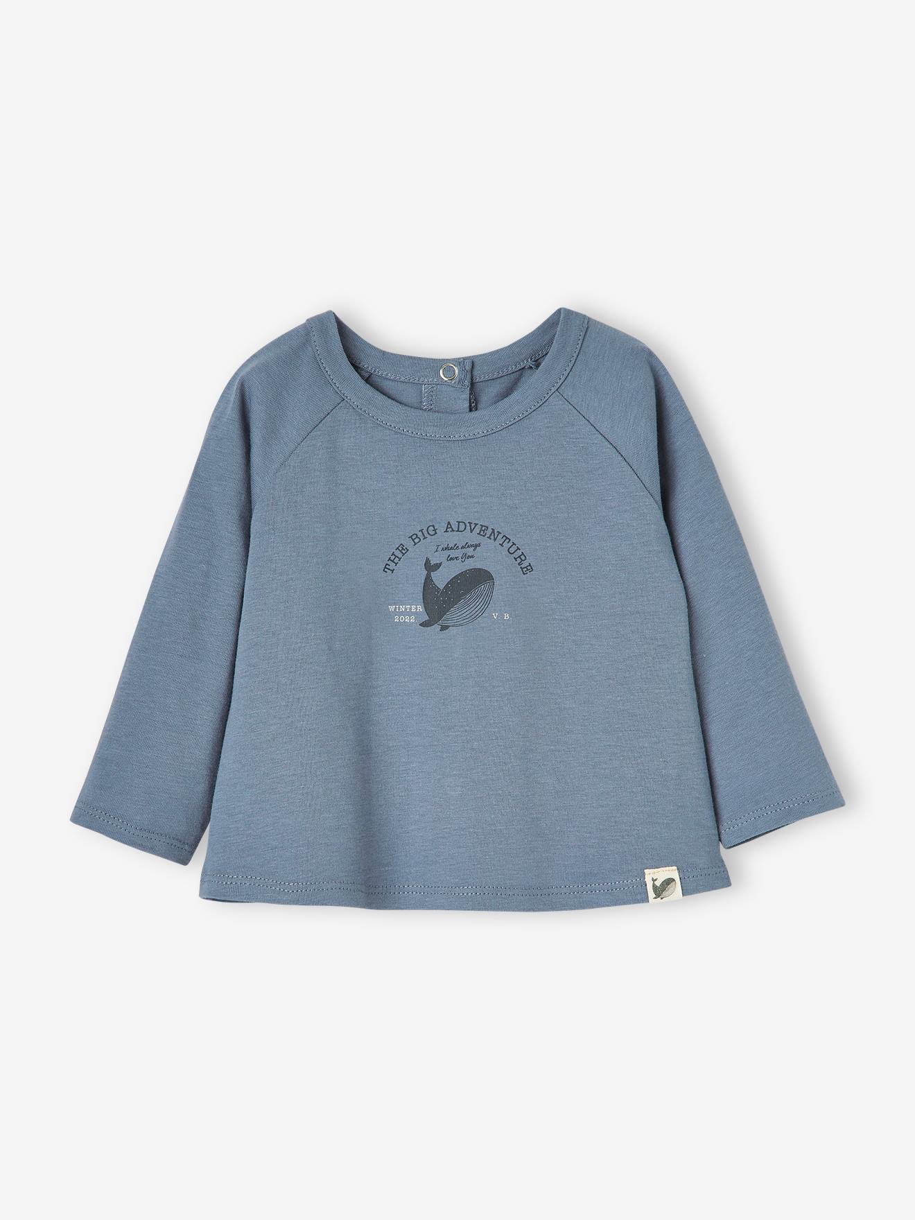 Lot de 2 T-shirts bébé manches longues beige chiné