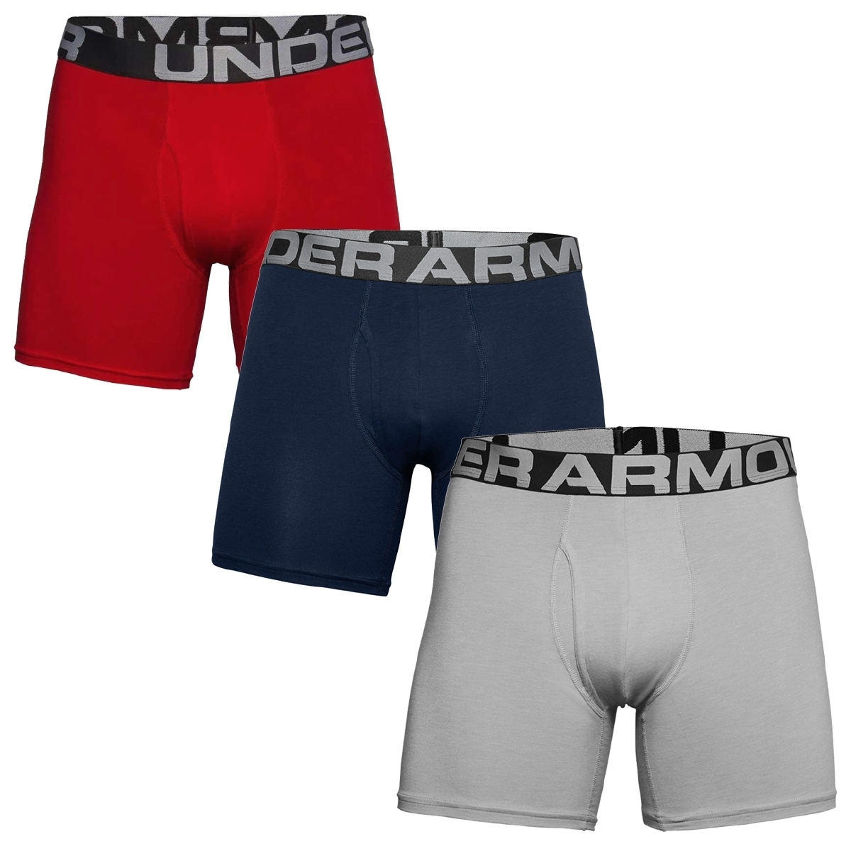 Under Armour Charged Cotton 6in 3 Pack Boxershorts multicolor