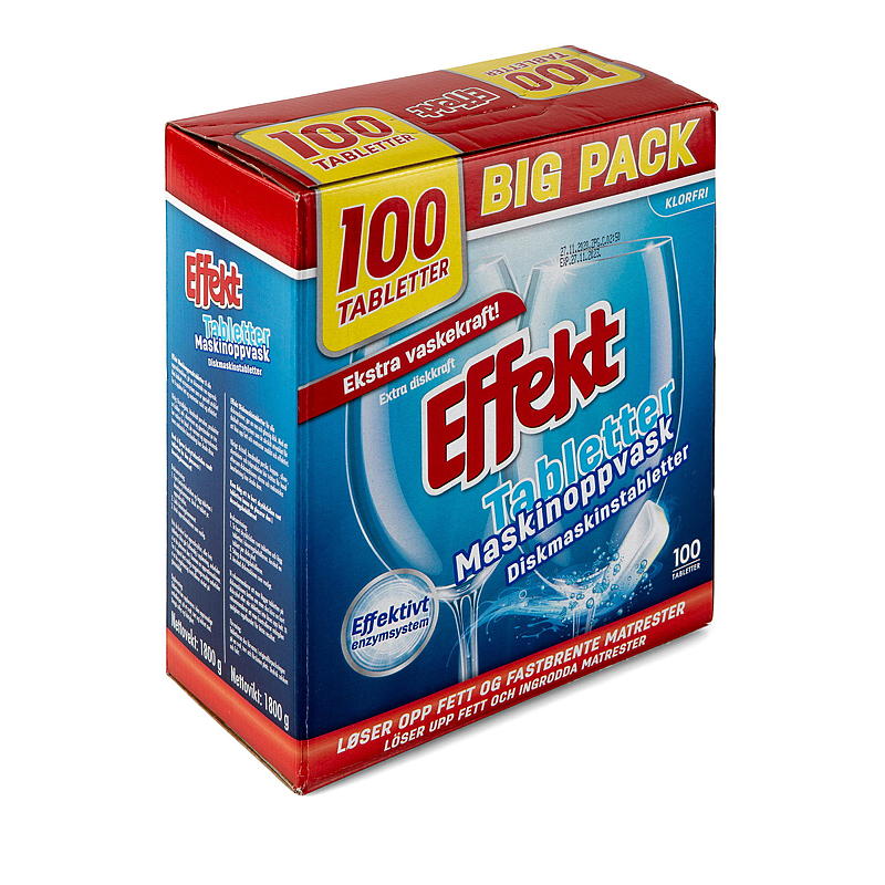 Effekt Maskinoppvask 100 tabl Effekt