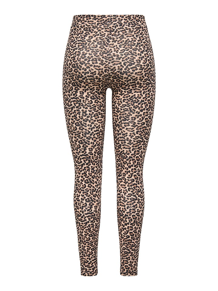 ONLY Leggings in Hellbraun/ Schwarz günstig kaufen