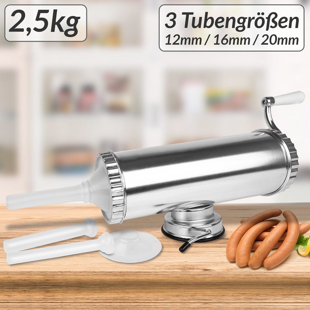 Deuba Küchenmaschine, Wurstmaschine Handkurbel Klemmhalterung