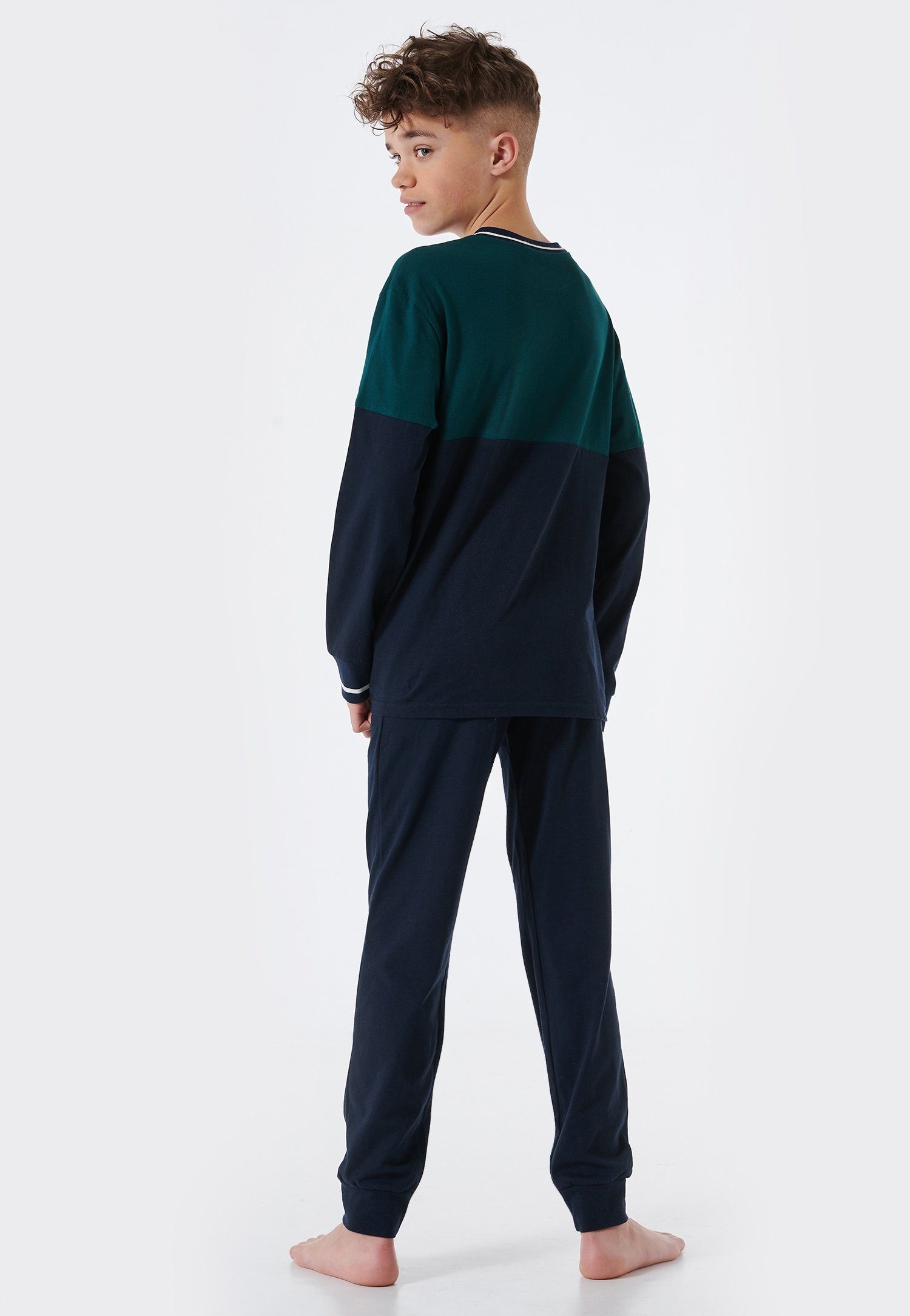 Schiesser Pyjama Schlafanzug lang
