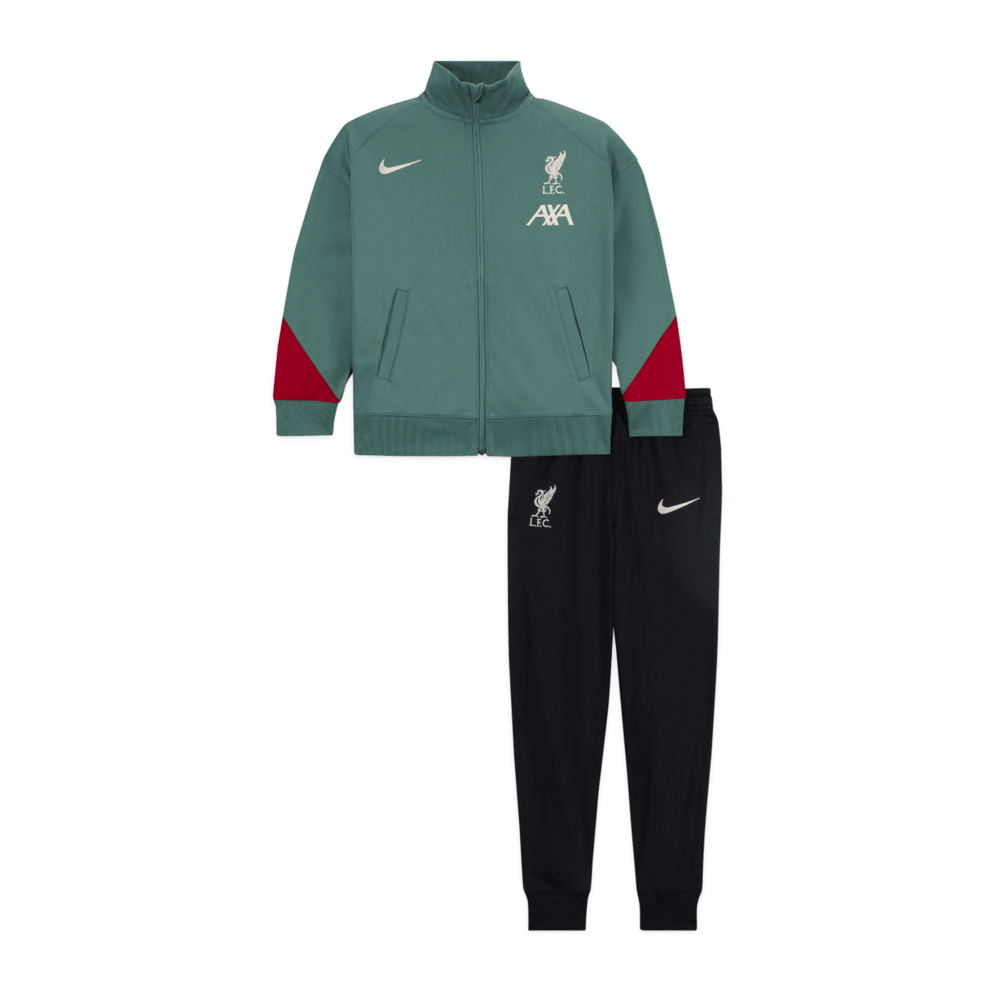 Nike FC Liverpool Trainingsanzug Kids Grün F362