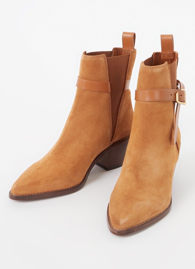 Ghete Tyler Cecilia din piele întoarsă de la Zadig&Voltaire cu cataramă