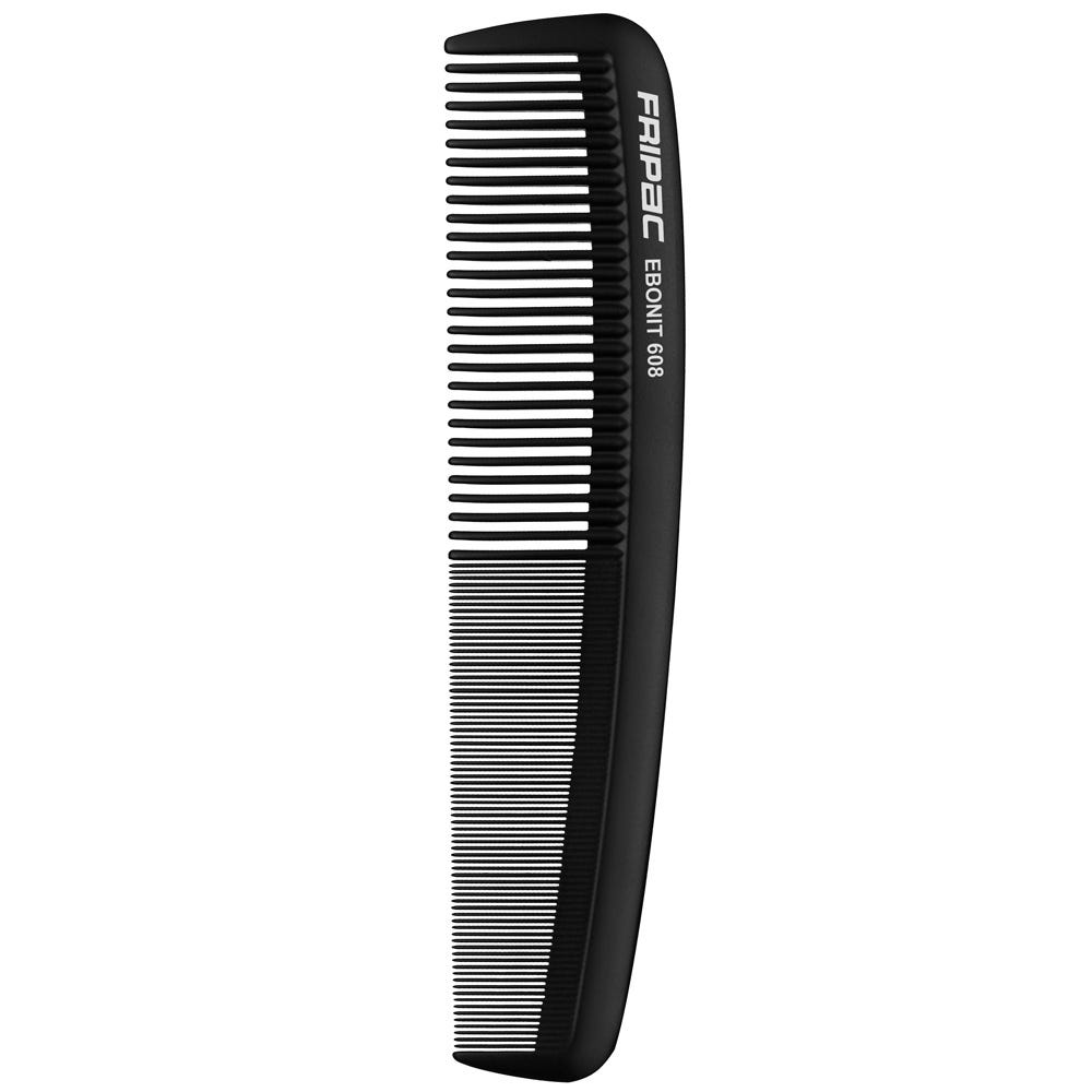 Fripac-Medis Matt Black 608 Damenkamm mittelgroß 20cm