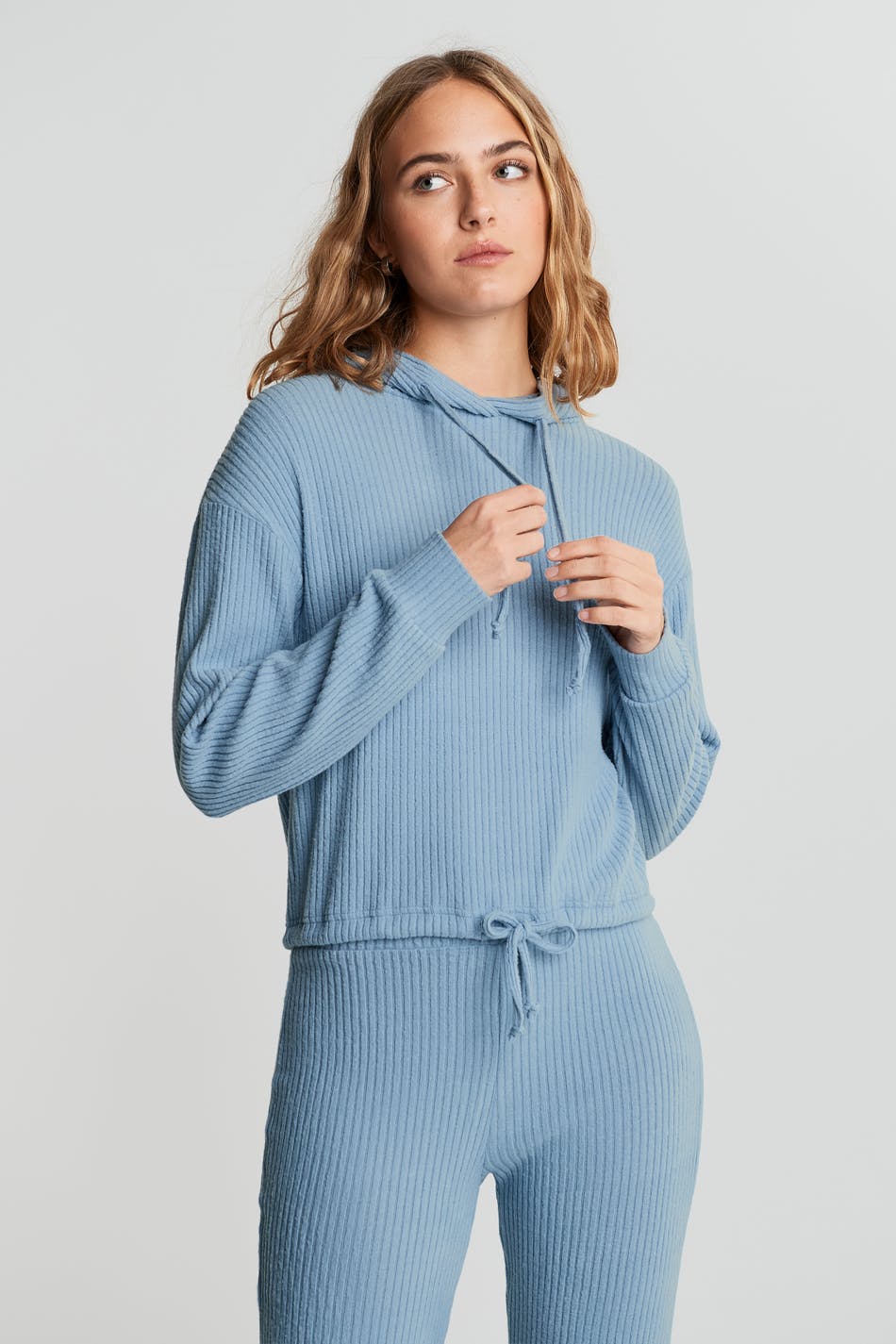 Stina rib hoodie