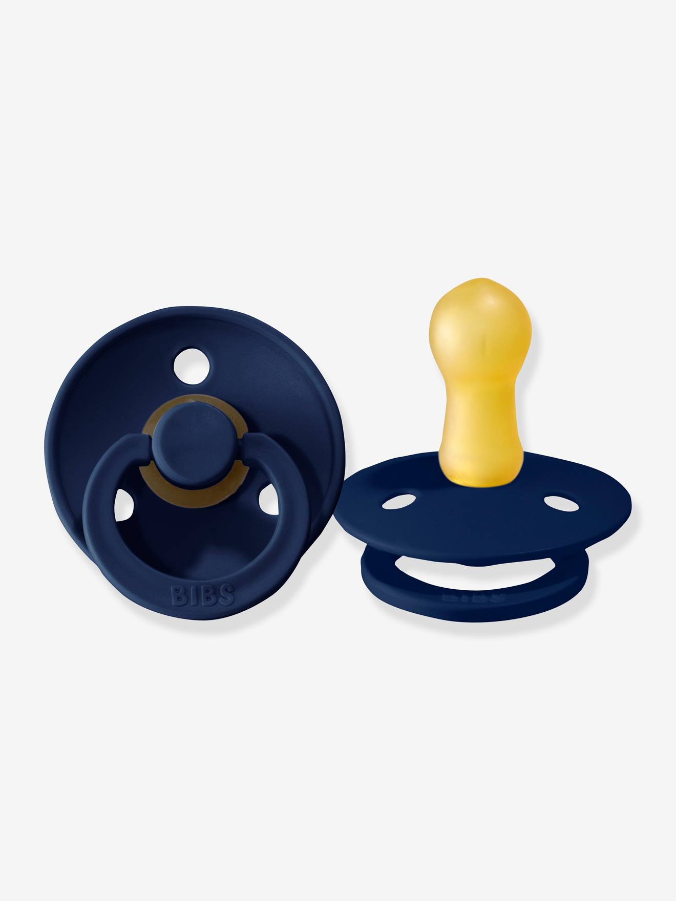 Lot de 2 sucettes-tétines BIBS Colour ou Colour Night, taille 2 de 6 à 18 mois deep space & petrol blue