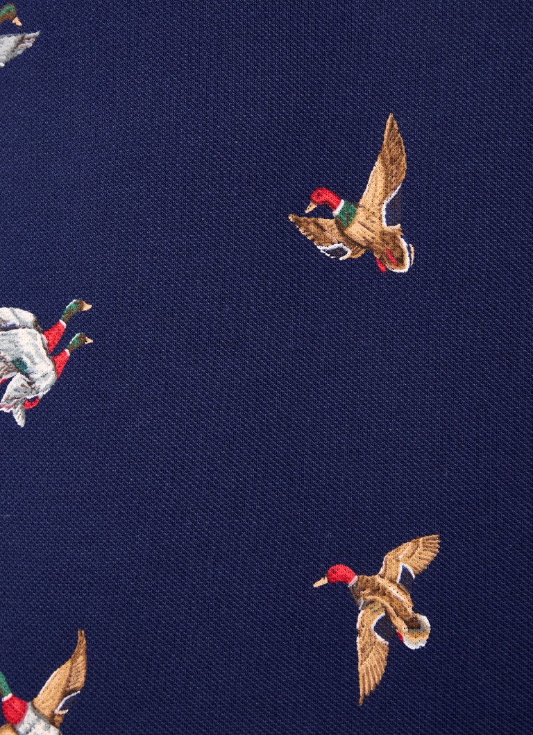 Ralph Lauren uska polo majica s printom i vezom logotipa