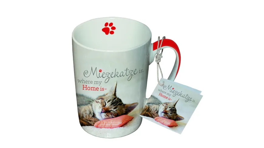 Design@Home Porzellanbecher New Mug Mietzekatze 0,25l bunt