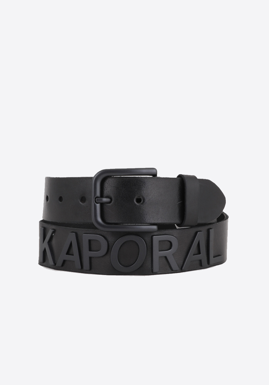 KEZEL  Ceinture en cuir noir Homme
