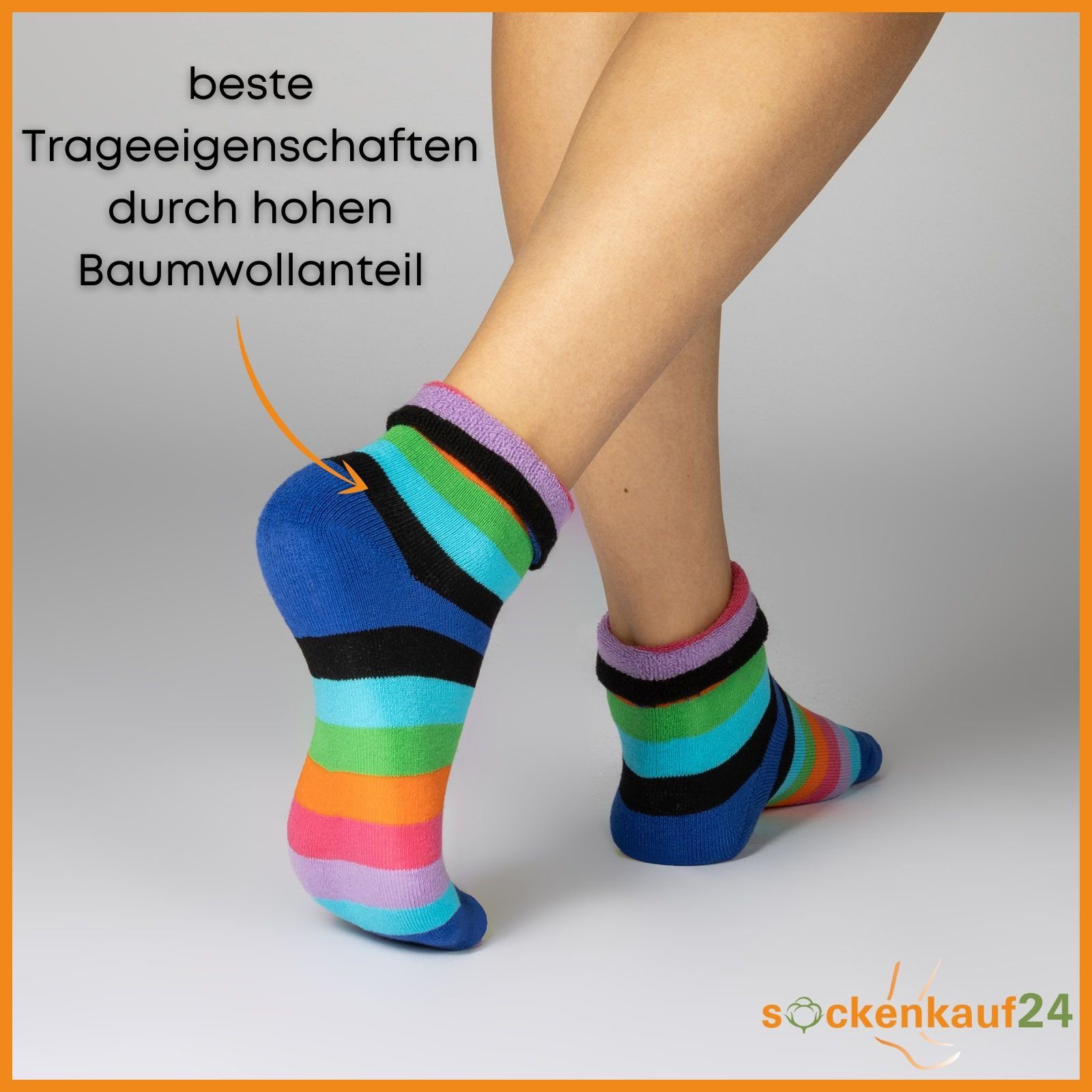 sockenkauf24 Thermosocken 2 I 4 I 6 Paar Damen Socken mit Innenfrottee warme Wintersocken (2-Paar, 39-42) - 12790 WP