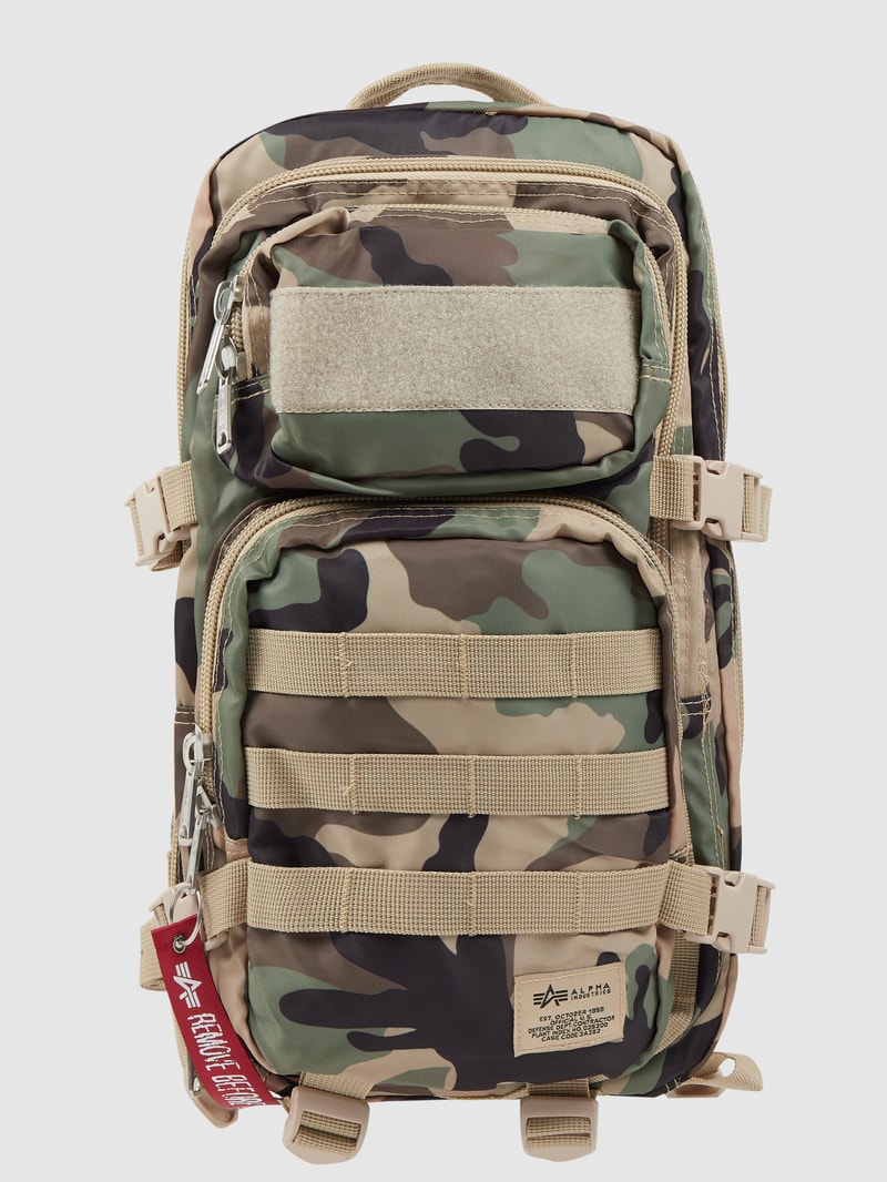 Rucksack mit Logo-Details in khaki
