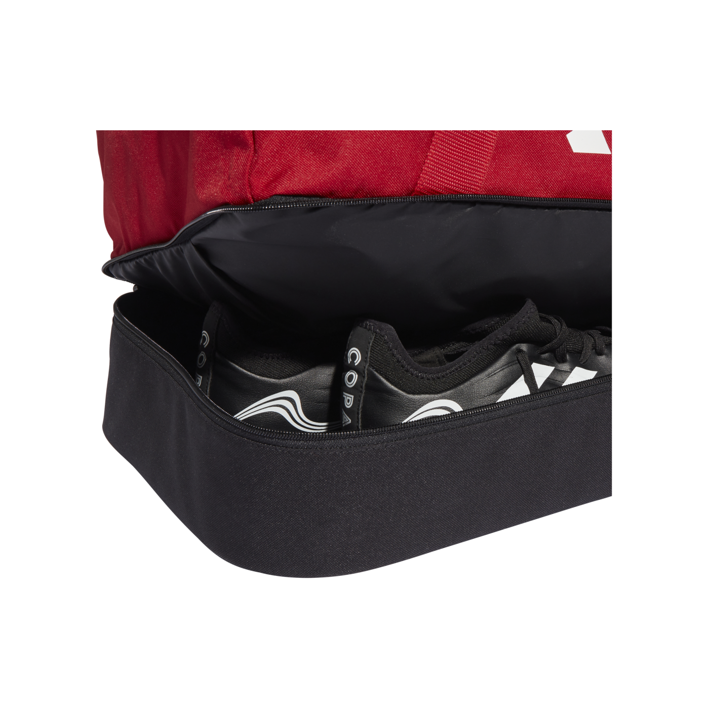 adidas Tiro League Duffel Bag Gr. S Rot Weiss