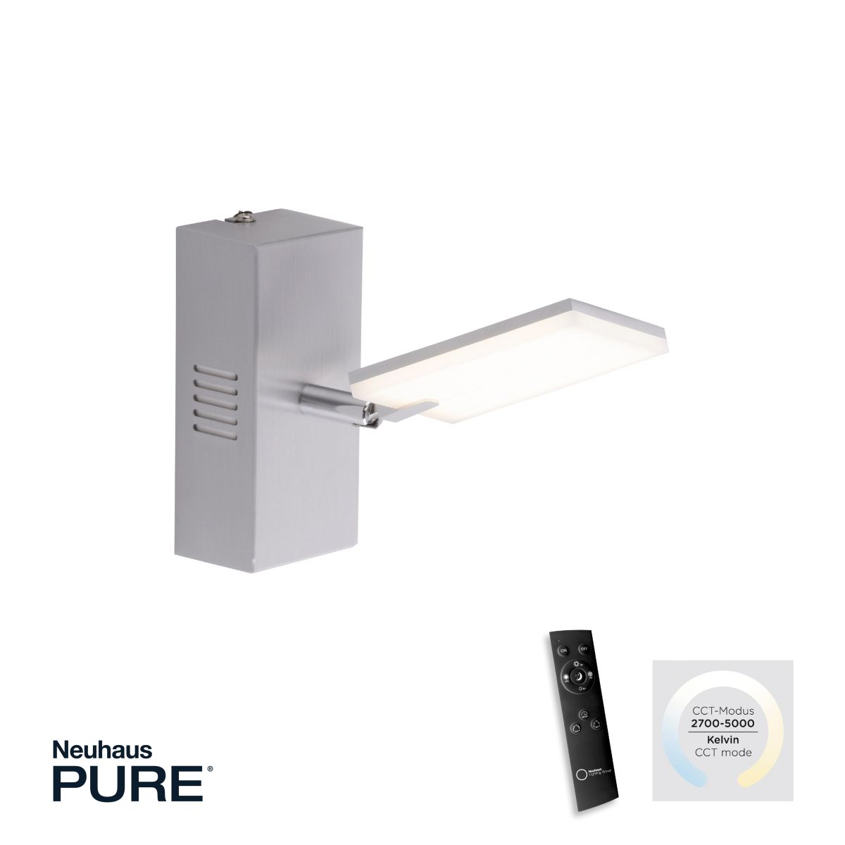 Paul Neuhaus 1-flg LED Spot Pure-Mira Aluminium