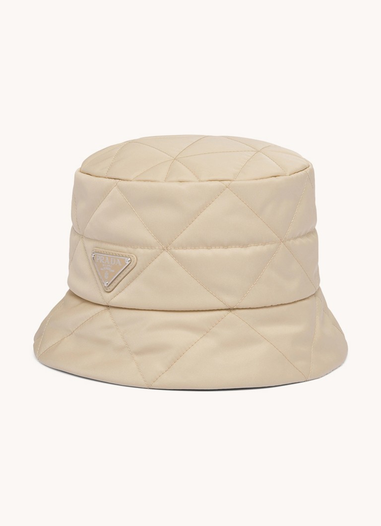 Prada  Gewatteerde bucket hoed met logo