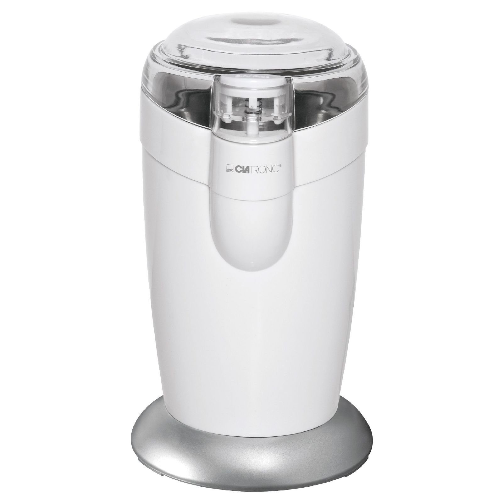 CLATRONIC Kaffeemühle CLATRONIC Edelstahl Kaffeemühle mit Schlagwerk 120 Watt KSW 3306 weiss