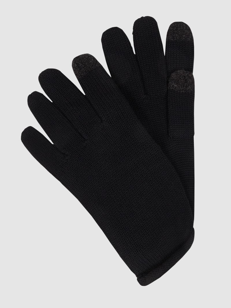 Handschuhe aus Baumwolle in schwarz