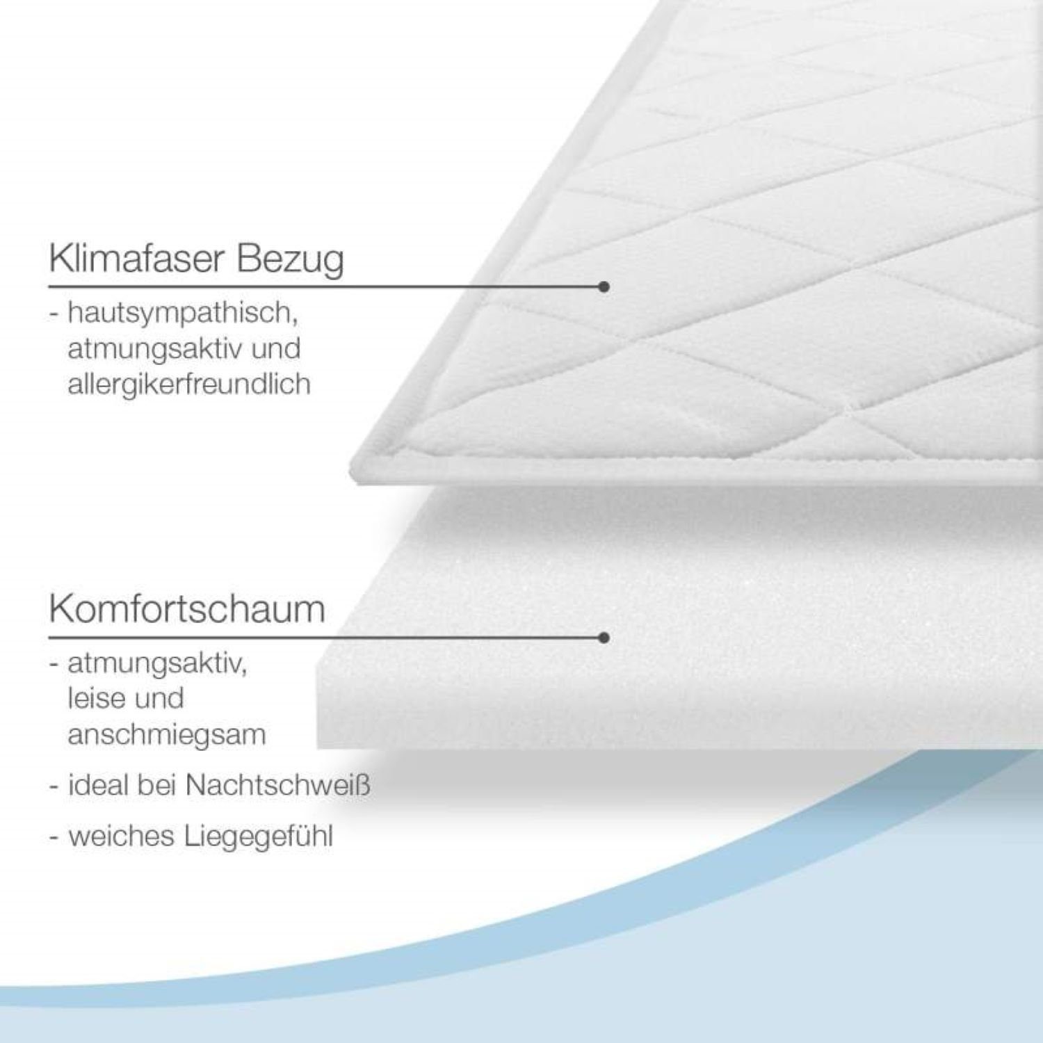 Topper, Bestschlaf, 6 cm hoch, Komfortschaum