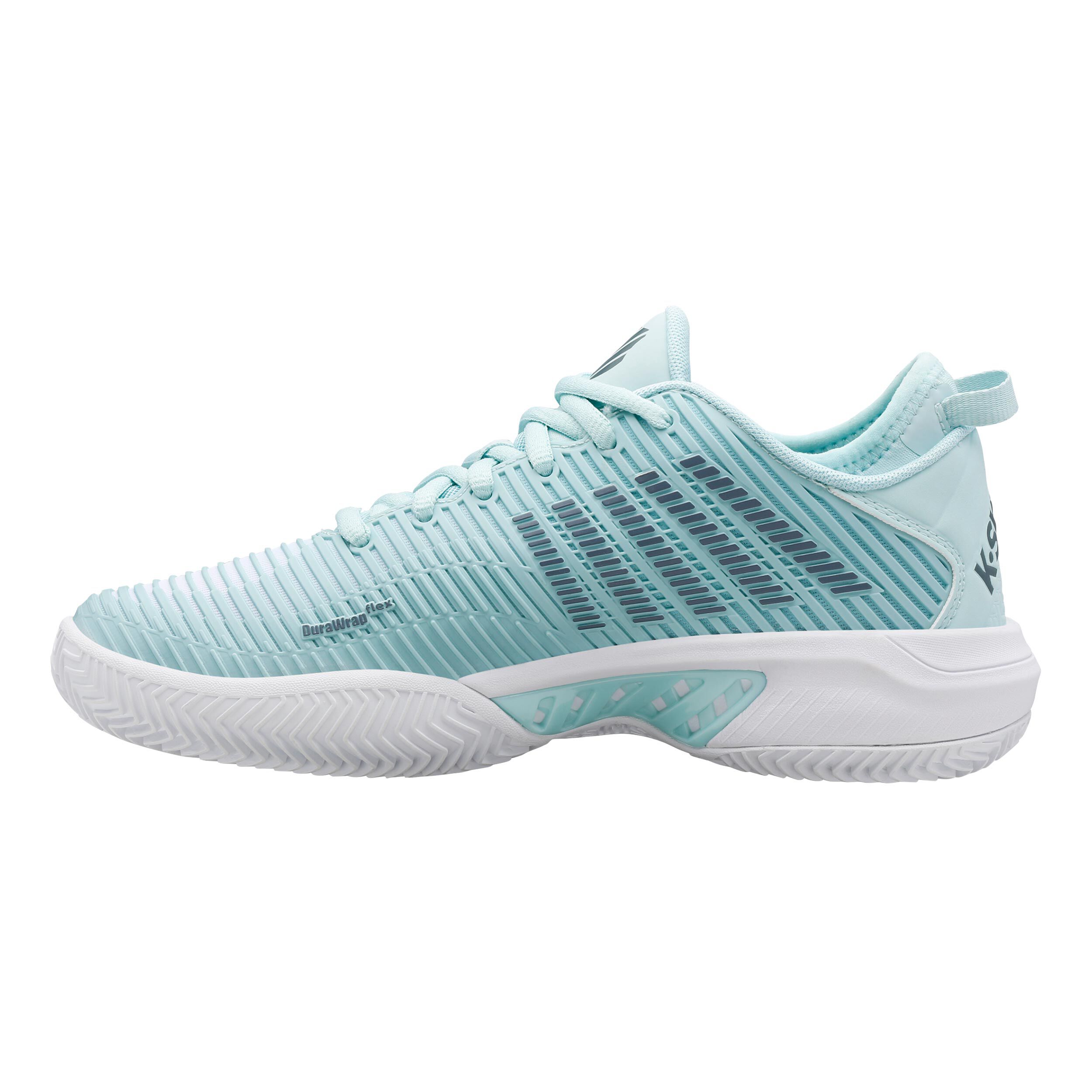 Hypercourt Supreme Sandplatzschuh Damen - Hellblau, Weiß