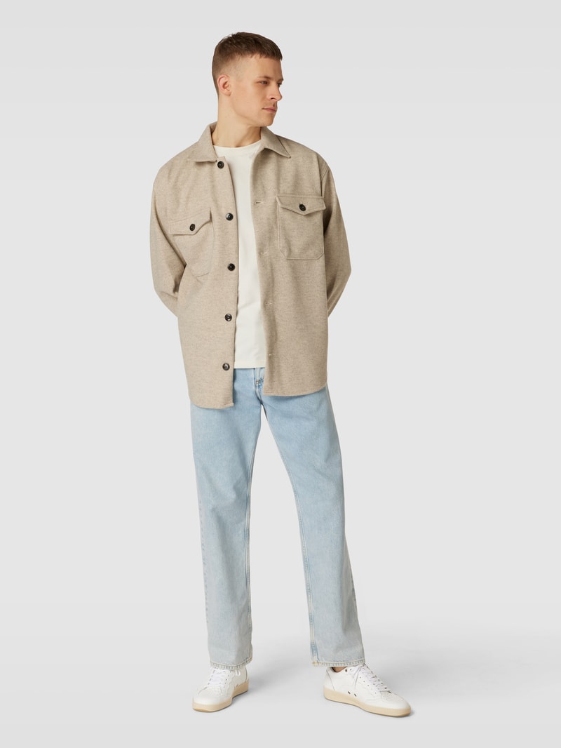 Sneaker mit Label-Details Modell 'MURRAY' in beige