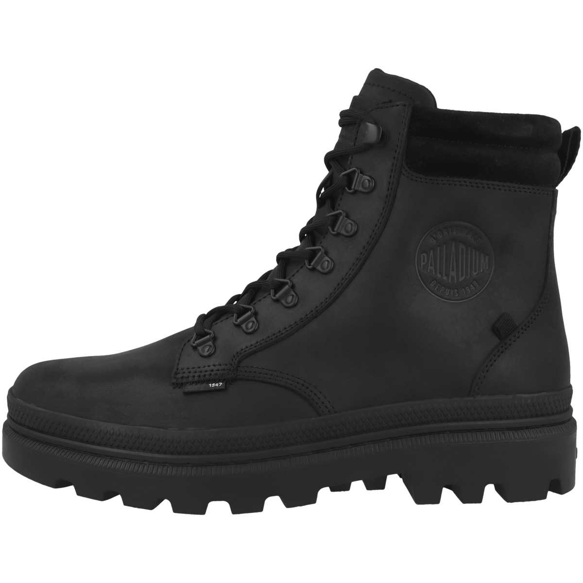 Palladium Pallatrooper Hiker Leather Schnürboots schwarz