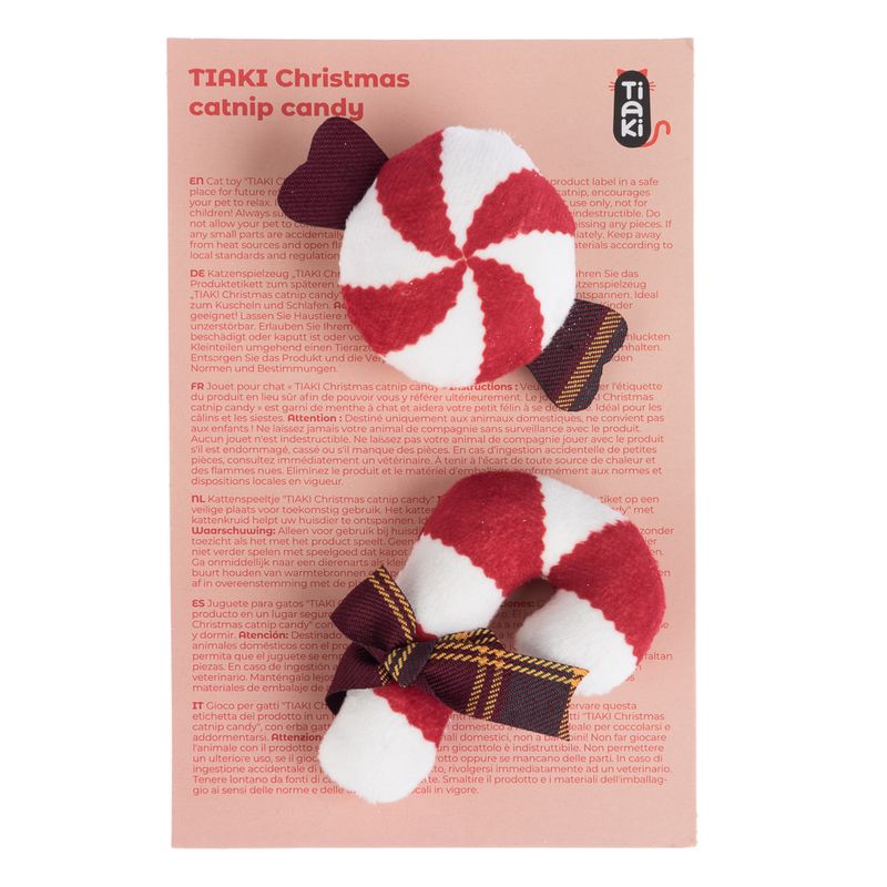TIAKI Katzenspielzeug Christmas Candy mit Katzenminze | bitiba %