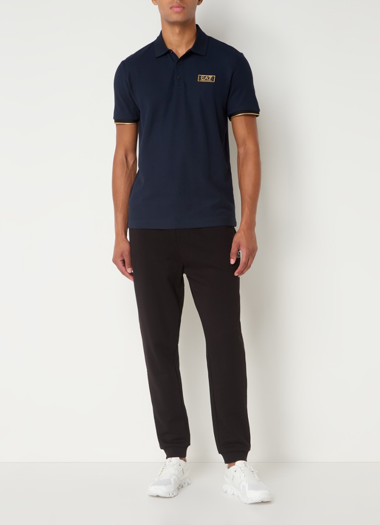 Polo Emporio Armani de corte regular com logotipo.