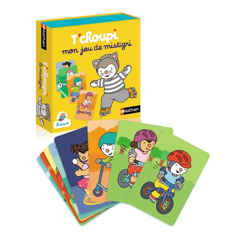 Jeu de cartes Mistigri T'choupi Nathan