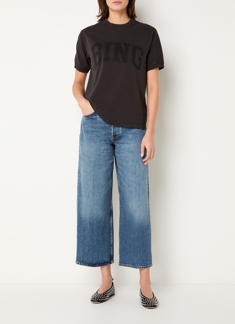 Tricou Anine Bing Jaylin cu logo imprimat