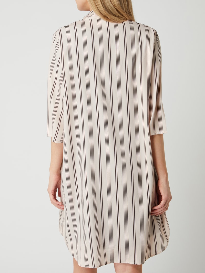 Kimono mit Streifenmuster Modell 'Sophia' in weiß