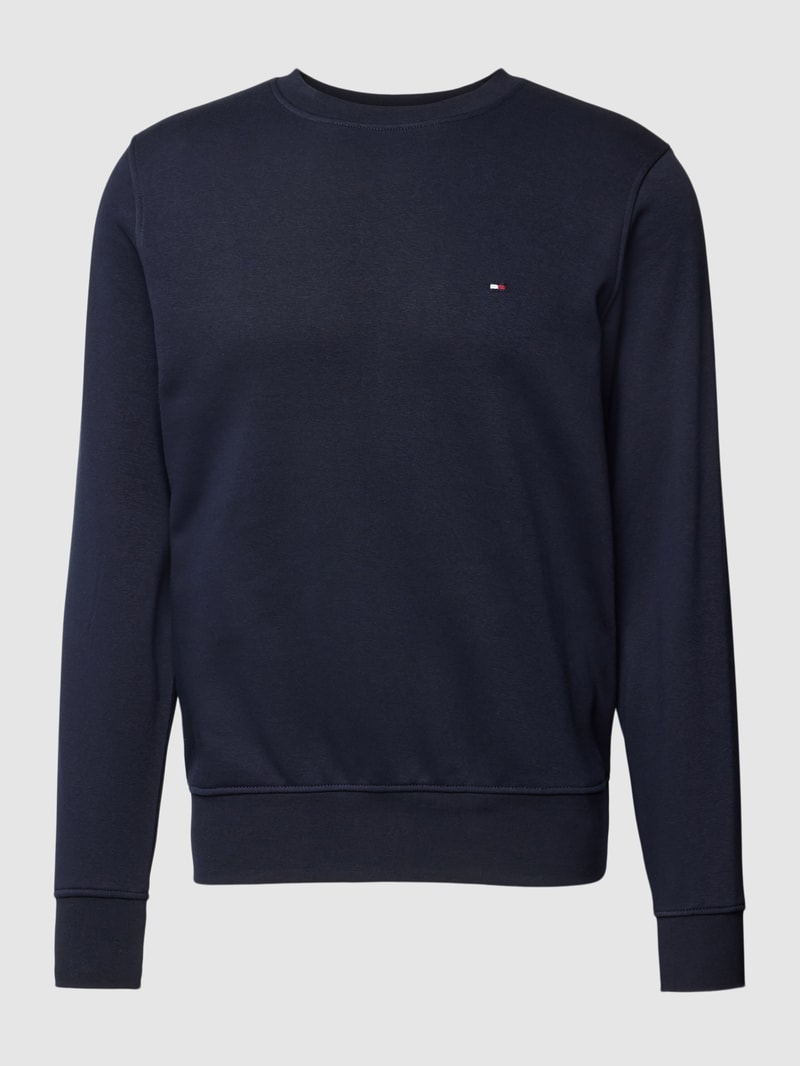 Sweatshirt mit Label-Stitching c in marineblau