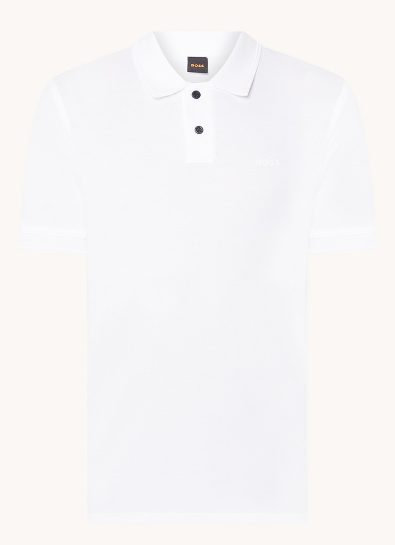Polo HUGO BOSS Prime de corte regular, confeccionada em piqué de algodão com logotipo.