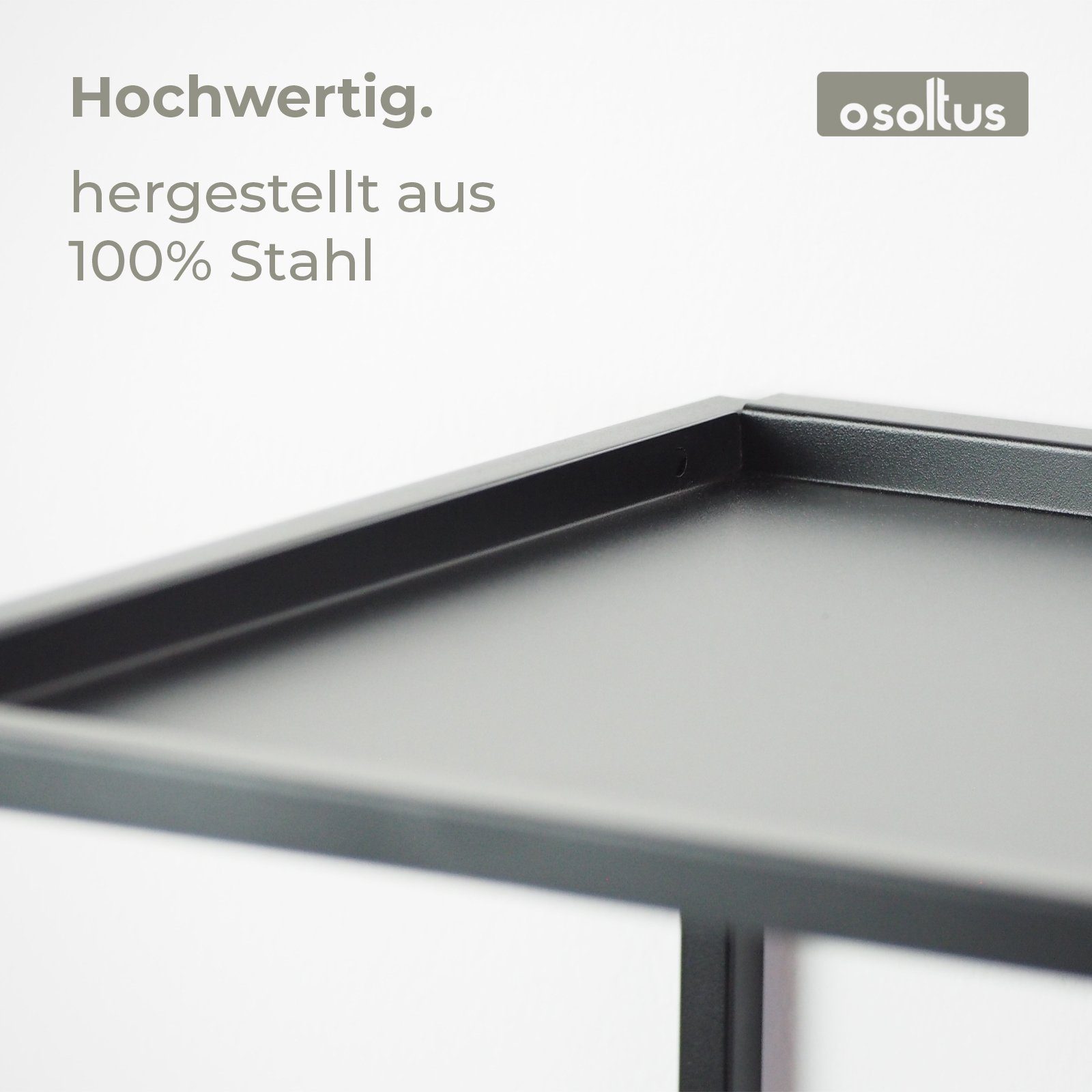 osoltus Raumteiler osoltus cube Wandregal schwarz Metall 60x25x35cm