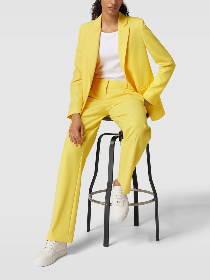 Blazer mit Reverskragen in gelb