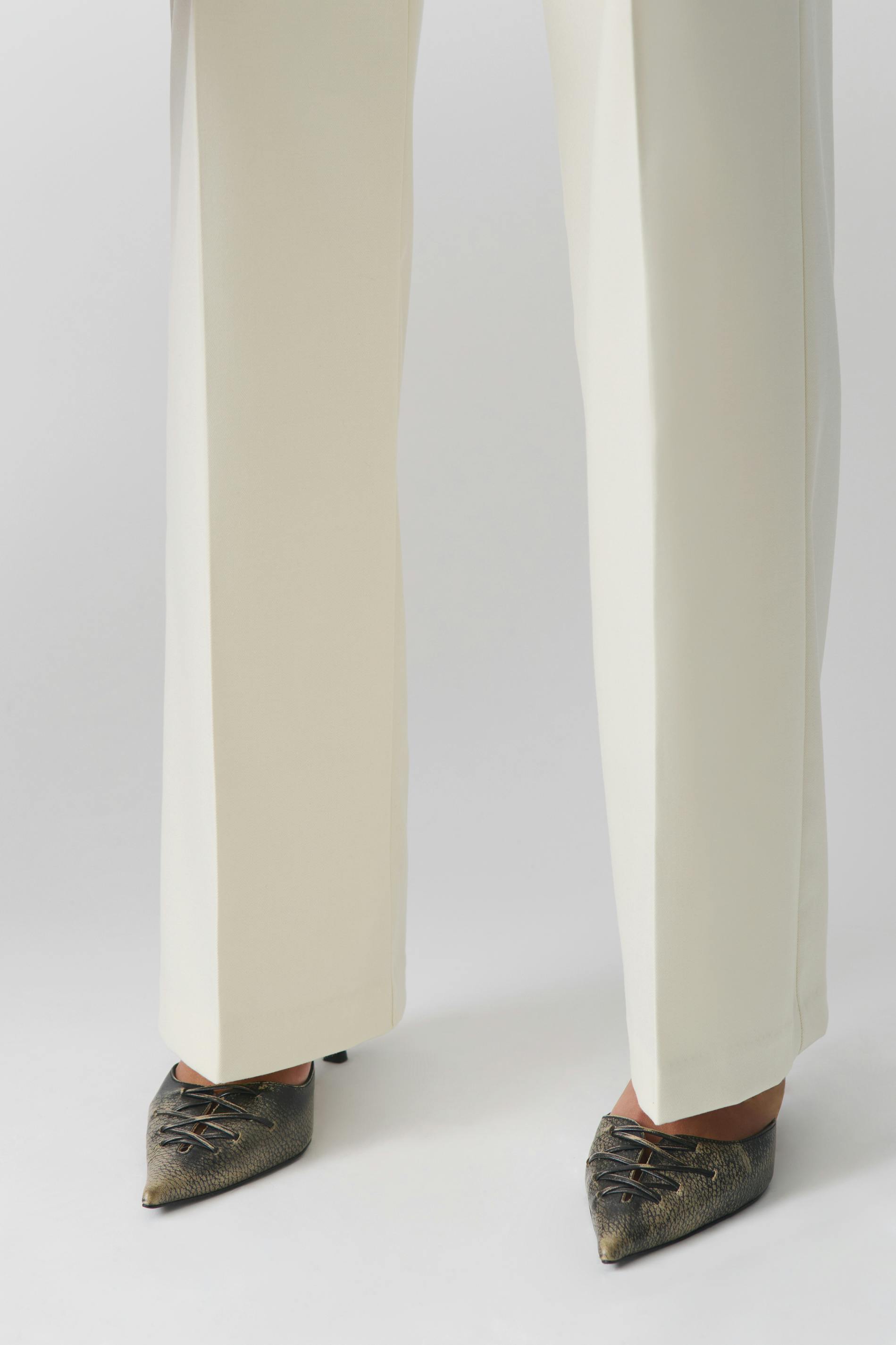 Wide leg suit trousers