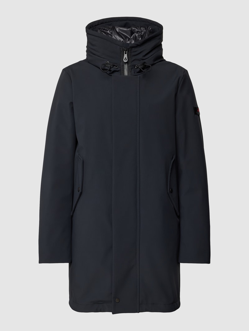 Parka mit Kapuze Modell 'KASA' in marineblau